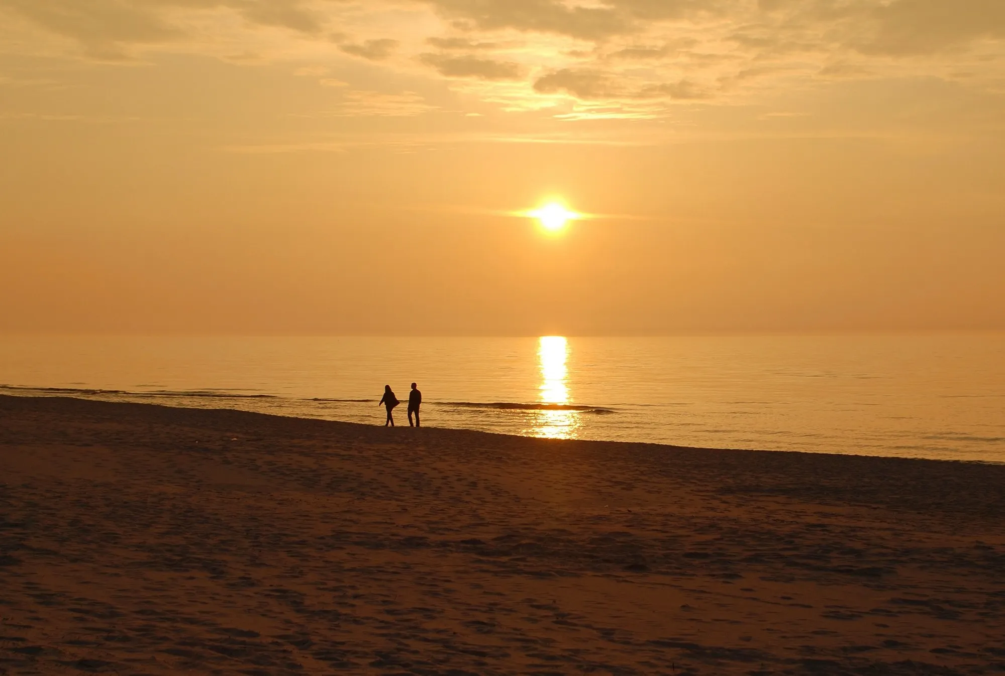 Plaża w Karwi wieczorem