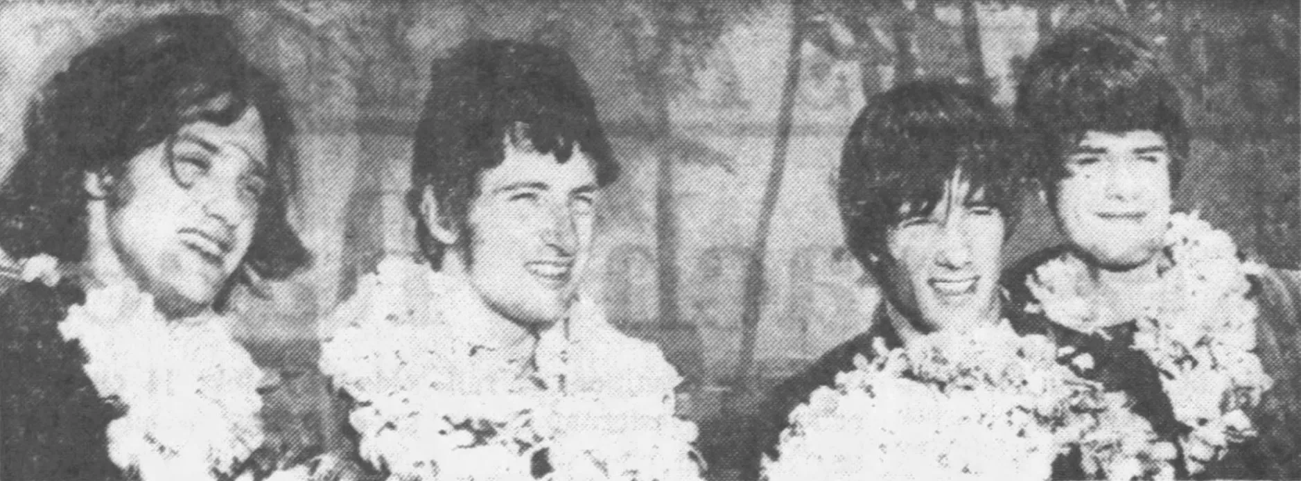 The Kinks po przylocie do Honolulu, lipiec 1965